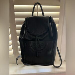 Tory Burch Black Leather Backpack